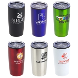 Olympus 20oz Stainless Steel & Polypropylene Tumbler  20 oz tumbler, Imprinted Tumblers, Stainless Steel Tumblers, Care Promotions, 