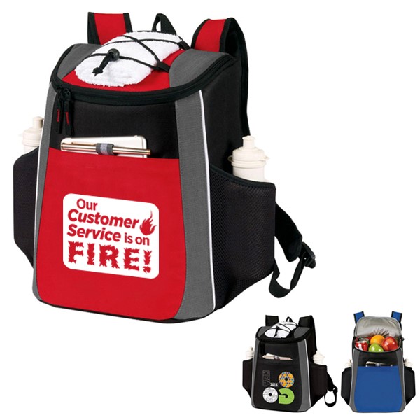 "Our Customer Service is On FIRE!" Prime 18 Cans Cooler Backpack   - CSW111