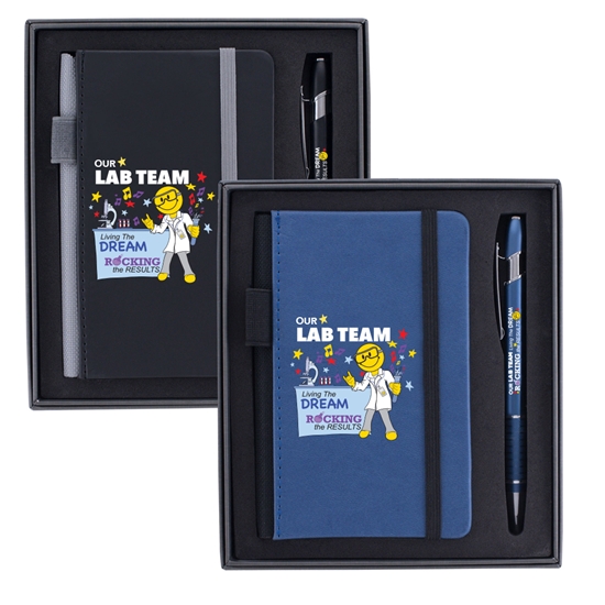 "Our Lab Team: Living The Dream, Rocking The Results" Journal & Pen Gift Set - MLW065