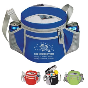 Our Nursing Team: Caring To Make It Better...Today, Tomorrow, Forever! design 6-Pack Sporty Barrel Cooler