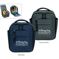 "Our Nursing Team: You Make A Difference In So Many Ways!" Premium Vertical Cooler  Nursing Theme, Vertical, cooler, lunch bag, 12 pack cooler, Promotional, Imprinted, Polyester, Travel, Custom, Personalized, Bag 