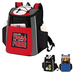 "Our TEAM is ON FIRE!" Prime 18 Cans Cooler Backpack  Employee Appreciation Backpack cooler, Can Cooler, 18 Can Backpack cooler, 18 pack cooler, Imprinted, With Logo, With Name On It