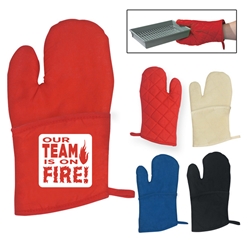 Our TEAM is on FIRE! Quilted Cotton Canvas Oven Mitt  Quilted Cotton Canvas Oven Mitt, Quilted, Cotton, Canvas, Oven, Mitt, Imprinted, Personalized, Promotional, with name on it, giveaway,  
