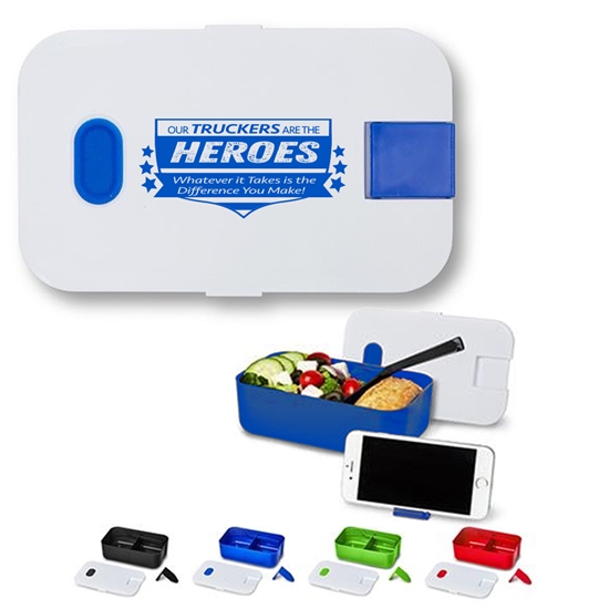 "Our Truckers Are The Heroes...Whatever it Takes is the Difference You Make!" Bento Style Lunch Box  - TRC022