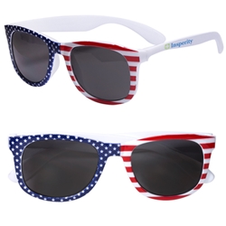Patriotic Sunglasses Patriotic, sunglasses, shades, stars and stripes, patriotic shades, imprinted sunglasses, 4th of july sunglasses, Imprinted, Personalized, Promotional, with name on it, giveaway, black ink