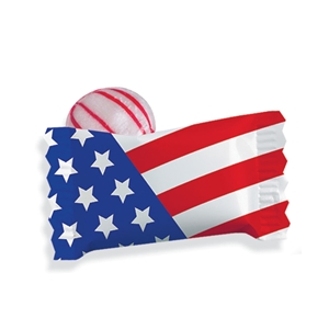 Patriotic US Flag Individually Wrapped Hard Mints