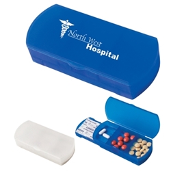 Pill Box/Bandage Dispenser Pill Box/Bandage Dispenser, Pill Box, Bandage, Dispenser, Case, and, Imprinted, Personalized, Promotional, with name on it, giveaway, 