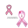 "Pink Heart" Loop Breast Cancer Awareness Giveaway & Fundraising Ribbon  pink ribbon lapel pin, pink ribbon gifts, pink ribbon giveaways, awareness ribbon lapel pin, breast cancer awareness merchandise, breast cancer awareness giveaways, think pink, fundraisers
