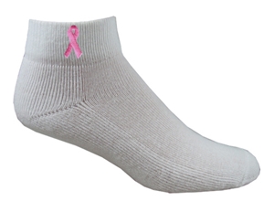 Pink Ribbon Awareness Socks