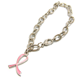 Pink Ribbon Charm Bracelet | Care Promotions