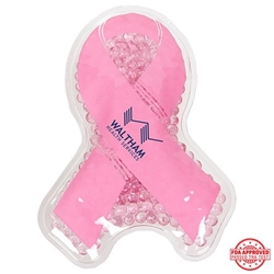 Pink Ribbon Stock Awareness Design Hot/Cold Packs Pink Ribbon Hot Cold Pack, breast cancer awareness merchandise, pink promotional items, pink ribbon gifts, Awareness Ribbon Cold Pack,  pink ribbon promotional products, pink ribbon stress reliever, breast cancer awareness month