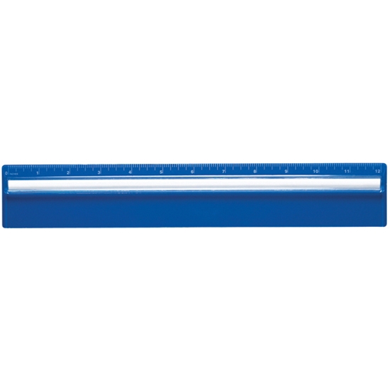 Plastic 12" Ruler With Magnifying Glass - DSK049