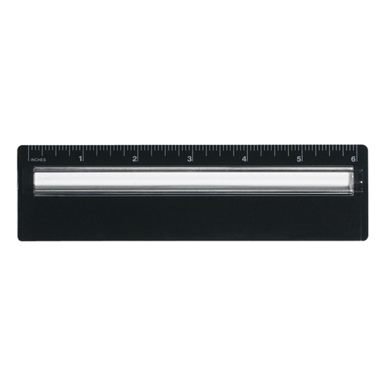 Plastic 6" Ruler With Magnifying Glass - DSK048