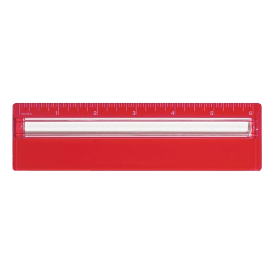 Plastic 6" Ruler With Magnifying Glass - DSK048