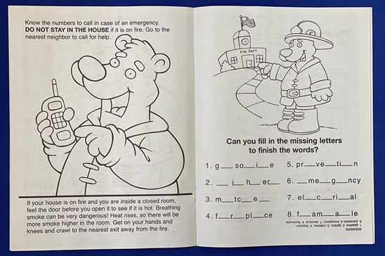 Practice Fire Safety Coloring & Activity Book  - FPW160