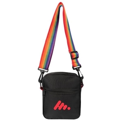 Pride Spectrum Sling Bag  Pride Month Sling Bag, Rainbow handle sling bag, Pride promotional bag, Rainbow Sling Bag, Imprinted, Personalized, Promotional, with name on it, giveaway,