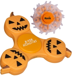 Custom Halloween Pumpkin Fidget Spinner | Care Promotions