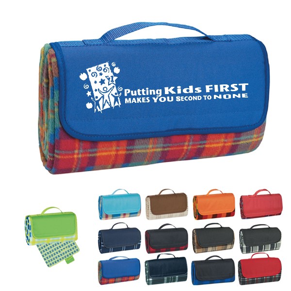 Putting KIDS FIRST Makes You SECOND To NONE Roll Up Picnic Blanket - TSA029