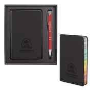 "Teachers & Staff: You Make a Difference In So Many Ways!" Rainbow Journal & Soft Pen Gift Set  - TSA061