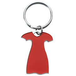 Red Dress Die Struck Enamel Key Chain