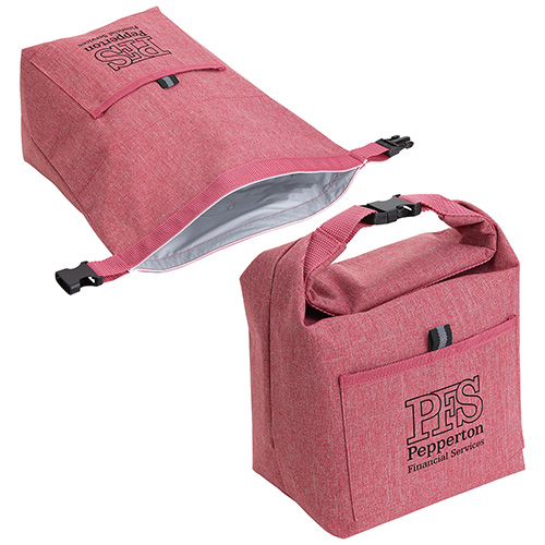Roll Top Buckle Insulated Lunch Tote  - LUN150