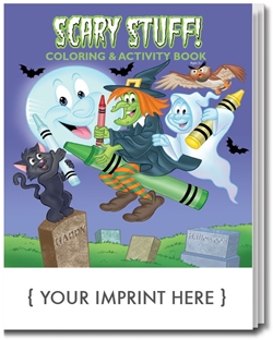 Scary Stuff! Coloring & Activity Book | Care Promotions