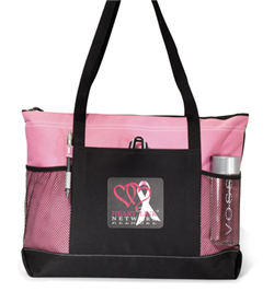 Select Zippered Tote Trade Show Tote, Convention Bag, tote with Water Bottle Holder, Pocket, Basic, Low Price, Promotional, Imprinted, with name on it, logo, custom bag 
