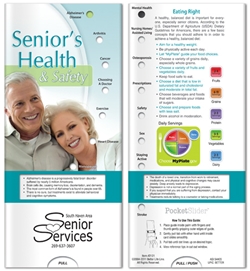 Seniors Health and Safety Pocket Slider BetterLifeLine, BetterLife, Education, Educational, information, Informational, Wellness, Guide, Brochure, Paper, Low-cost, Low-Price, Cheap, Instruction, Instructional, Booklet, Small, Reference, Interactive, Learn, Learning, Read, Reading, Health, Well-Being, Living, Awareness, PocketSlider, Slide, Chart, Dial, Bullet Point, Wheel, Pull-Down, SlideGuide, Aging, Elderly, Elder, Old, Retirement, Senior, The Positive Line, Positive Promotions, Spanish