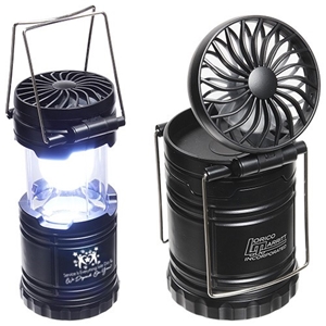 "Service is Everything We Do & We Depend On You" Retro Desk Lantern With Fan  