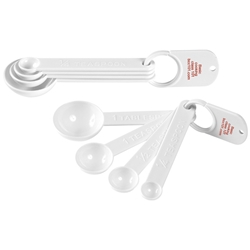 Set Of Four Measuring Spoons Set Of Four Measuring Spoons, Set of 4, Measuring, Spoons, Imprinted, Personalized, Promotional, with name on it, giveaway,