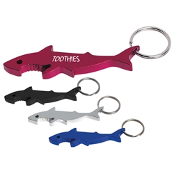 Shark Bottle Opener Key Ring Shark Bottle Opener Key Ring, Shark, Bottle, Opener, Key, Ring, Tag, Chain, Imprinted, Personalized, Promotional, with name on it, giveaway,
