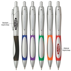 Sierra Silver Pen Sierra Silver Pen, Silver, Sierra, Pen, Pens, Ballpoint, Plastic, Imprinted, Personalized, Promotional, with name on it, giveaway, black ink