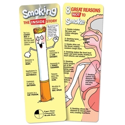 Smoking: The Inside Story Bookmark Smoking Awareness, Anti-smoking bookmark, Dangers of Smoking, bookmark, Tobacco Awareness bookmark