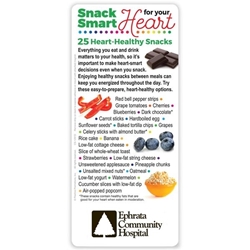 Snack Smart For Your Heart: 25 Heart Healthy Snacks EZ-Stick Glancer Snack smart Heart Health Tips, Snack tips Health Heart Tips, Heart, Snack, Smart, E-Z Stick Glancer, Positive Promotions, The Positive Line