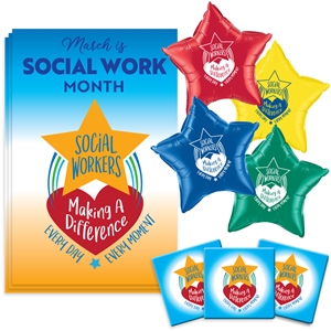 "Social Workers: Making A Difference Every Day, Every Moment" Decoration Pack  