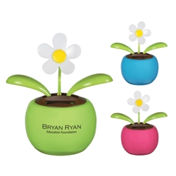 Solar Powered Dancing Flower Solar Powered Dancing Flower, Solar Powered, Dancing, Flower, Imprinted, Personalized, Promotional, with name on it, giveaway,