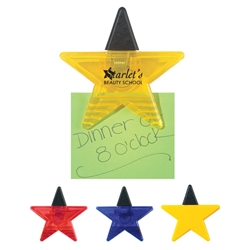 Star Shape Clip Star Shape Clip, Star, Shape, Clip, Imprinted, Personalized, Promotional, with name on it, giveaway,