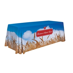 Full Color Sublimated Standard Table Throw | Trade Show Displays | Care Promotions