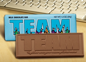 "TEAM Together Everyone Accomplishes More" Chocolate Bar