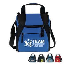 "TEAM: You Make Every Moment A Chance To Shine" Elite 12-Pack Plus Lunch Cooler  Employee Recognition Cooler, TEAM theme Lunch Bag, Lunch, Cooler, Elite, 12 Pack, Plus, Continental Marketing, Care Promotions, Lunch Bag, Insulated, Barrel, Travel, Employee, Nurses, Teachers, Volunteers, Healthcare, Staff Gifts
