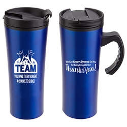 "TEAM: You Make Every Moment A Chance To Shine" Outback 16 oz. Travel Mug TEAM Theme Travel Mug, Appreciation Travel Mug, Steel Travel Mug, Under $6 Travel Mug, bottle, promotional drinkware, custom vacuum insulated drinkware, employee wellness gifts, fitness promotional items