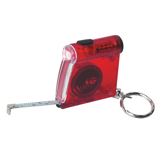 Tape Measure LED Flashlight Key Chain - KEY029