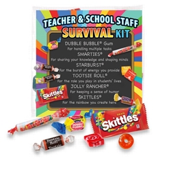 Teacher & School Staff Survival Kit  Teachers and School Staff survival kit, Teachers treat giveaway, School Staff appreciation treat set, Teachers  Candy Kit