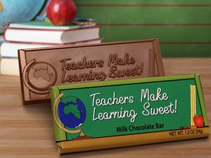 "Teachers Make Learning Sweet" Chocolate Bar