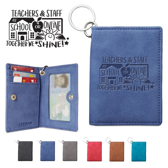 "Teachers & Staff; At School or Online Together We Shine!" Leeman™ Nuba ID Wallet   - TSA114