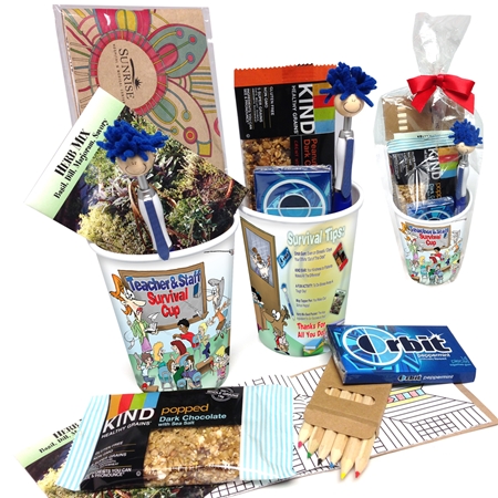 Teachers & Staff Survival Cup Gift Set | Teacher Appreciation Gift Ideas | Care Promotions