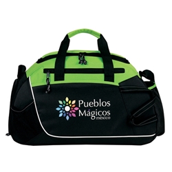 Techno Sportive Duffle Bag Duffle,  Duffle bag with logo, All Purpose, Elite, Zip, Polyester, Promotional Events, Trade Show Bags, Health Fair, Imprinted, Tote, Reusable, Recognition, Travel , imprinted