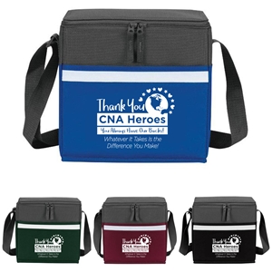 "Thank You CNA Heroes" Theme Two-Tone Accent 12-Pack Cooler  