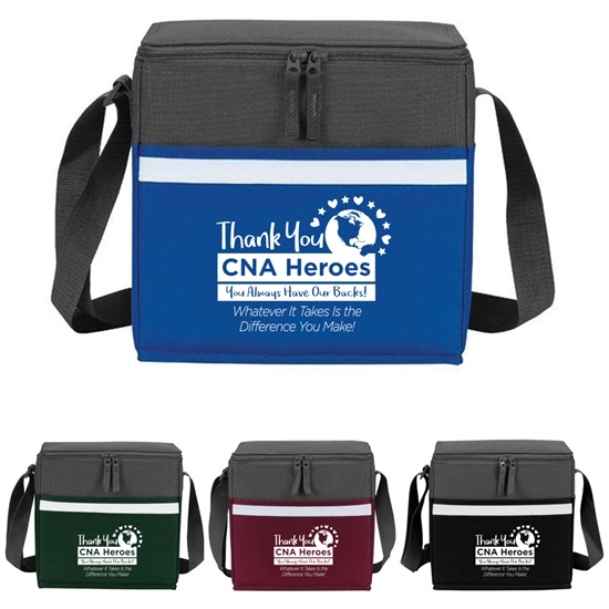 "Thank You CNA Heroes" Theme Two-Tone Accent 12-Pack Cooler   - NUR119