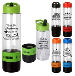 "Thank you Housekeeping: You Are The Neatest People to Work With" POP UP Snack or Stash Water Bottle  Housekeeping, theme, evs, Environmental Services, Bottle, Stash waterbottle, water bottle and snack holder, sporty bottle and stash bottle, water bottle with compartment holder, personalized, customized